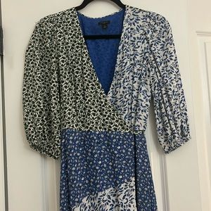 ANN TAYLOR FLORAL WRAP DRESS